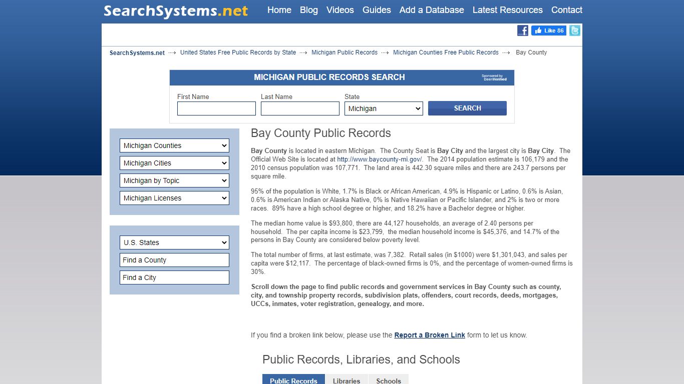 Bay County Criminal and Public Records